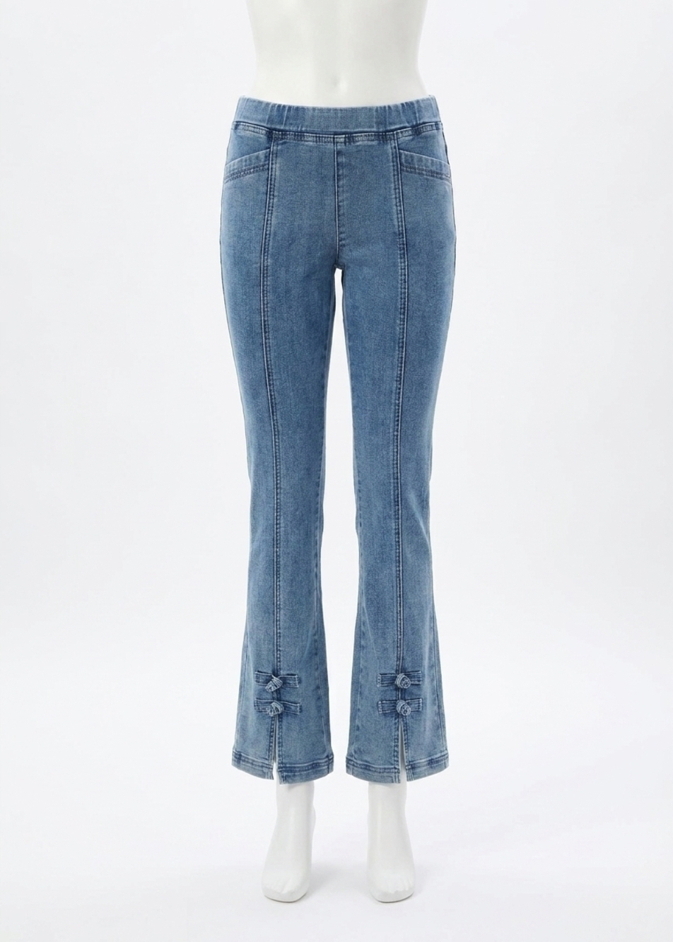NEW FDJ boot leg denim jeans in medium wash